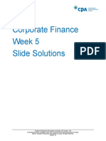 Corporate Finance Week 5 Slide Solutions