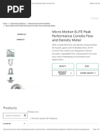 Micro Motion ELITE Peak Performance Coriolis Flow and Density Meter