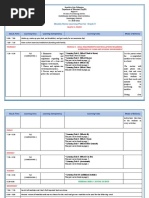 Weekly Home Learning Plan For Grade 9: Learning Area Learning Competency Learning Tasks Mode of Delivery