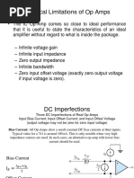 Physical Limitations of Op Amps