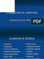 Management & Leadership