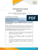 Guia de Actividades y Rúbrica de Evaluación Tarea 4 - Mi Profesión y La Danza, Propuesta