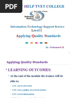 Apply Quality Standard