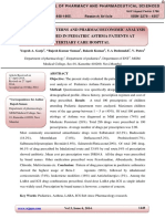 Prescribing Patterns and Pharmacoeconomic Analysis of Drugs Used in Pediatric Asthma Patients at Tertiary Care Hospital