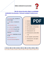 Posibilitati Combinatorii Ale Pronumelui