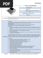 Ficha Tecnica Biocare - Electrocardiografo Ie3