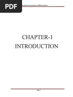 Chapter-1: Effect of Branding in Purchase in Purchase of FMCG Products