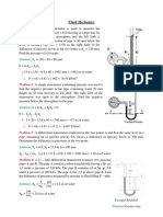 Fluid Mechanics (Problem Solution)