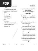 MSC 1 Sem Bio Chemistry Advanced Enzymology CP 3 Jun 2016