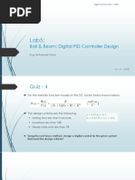 Ball & Beam: Digital PID Controller Design: Eng Mohamed Doba