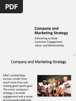 Company and Marketing Strategy: Partnering To Build Customer Engagement, Value, and Relationships