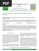 A Look To The Biogas Generation From Organic Wastes in Colombia