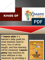 Kinds of Lesson Plan (Report) ..