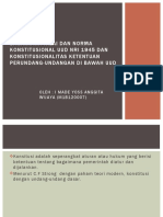 TGS Kewarganegaraan PPT Bab Iv Bagaimana Nilai Dan Norma Konstitusional Uud Nri 1945&konstitusionalitas Ketentuan Perundang-Undangan Dibawah Uud