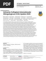 Urticaria: Collegium Internationale Allergologicum (CIA) Update 2020