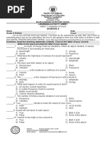 Activity Sheet in Sci4 MAPEH4 Week 7