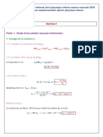 Examen National Physique Chimie SPC 2020 Normale Corrige 3