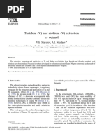 Tantalum (V) and Niobium (V) Extraction by Octanol: V.G. Mayorov, A.I. Nikolaev