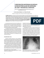 Parche Diafragmático en Perforación Esofágica