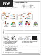 Atividades de Inglês - 8º Ano