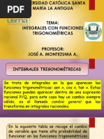 Integrales Con Funciones Trigonométricas