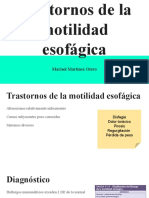 Trastornos de La Motilidad Esofágica