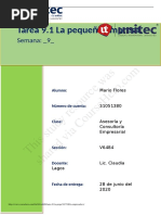 Tarea 9.1 La Peque A Empresa