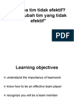 Mengapa Tim Tidak Efektif? "Mengubah Tim Yang Tidak Efektif"