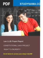 Law (LLB) Project Report