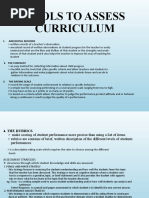 Tools To Assess Curriculum 2