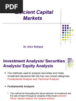 Efficient Capital Markets: Dr. Amir Rafique