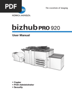 User Manual: - Copier - POD Administrator - Security