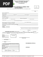 RF FVDB-01 Application For LTO Animal Feeds