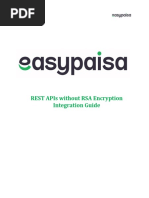 Easypaisa REST APIs Without RSA Integration Guide