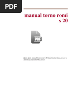 Manual Torno Romi S 20 Quite Often Manual Torno Romi S 20 Is Just Instructions On How To Download and Install The Device - Compress