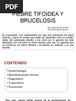 Fiebre Tifoidea y Brucelosis