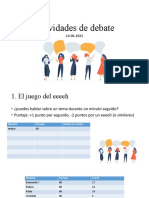 Actividades de Debate