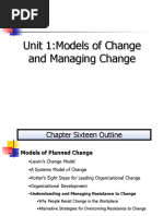 Unit 1 Managing Change and Models of Change