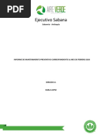 Informe de Mantenimineto Aires Acondicionados Febrero 2020 Ejecutivo Sabana