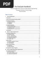 The Graduate Handbook: Daniel Guggenheim School of Aerospace Engineering Georgia Institute of Technology