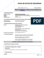 Ficha de Seguridad de Tiosulfato de Sodio Pentahidratado