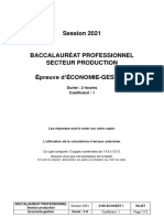 BAC PRO 2021 Eco Gestion 