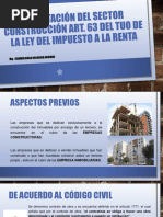 Tributación Del Sector Construcción