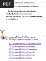 1.3 Analytical Models of Structures