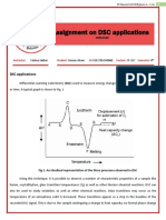 Application of Diferential Scanning Calorimetry