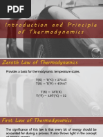 Introduction and Principle of Thermodynamics