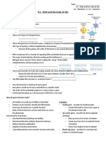 6.1 - DNA and The Code of Life 6.2 - Mutations 6.3 - Genomes