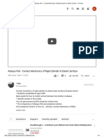 Abaqus FEA - Contact Mechanics of Rigid Cylinder To Elastic Surface