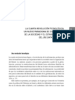 LA CUARTA REVOLUCIÓN TECNOLÓGICA Un Nuevo Paradigma de Comprensión de La Sociedad y El Estado Más Allá de Big Data e Internet