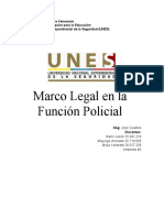 Marco Legal de La Función Policial